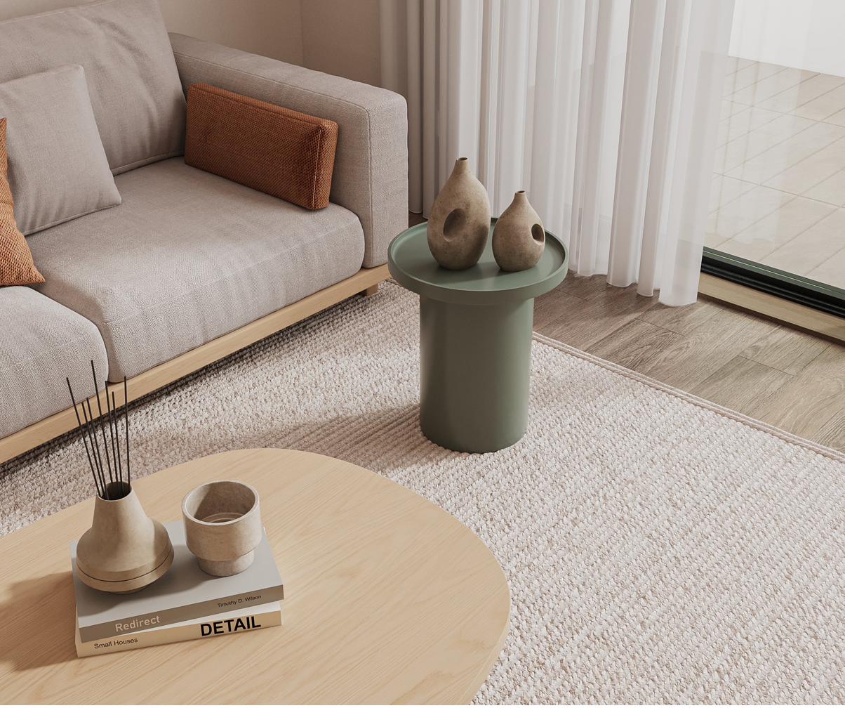 Roooms Badia living room detail — armchair and curated accessories Dubai